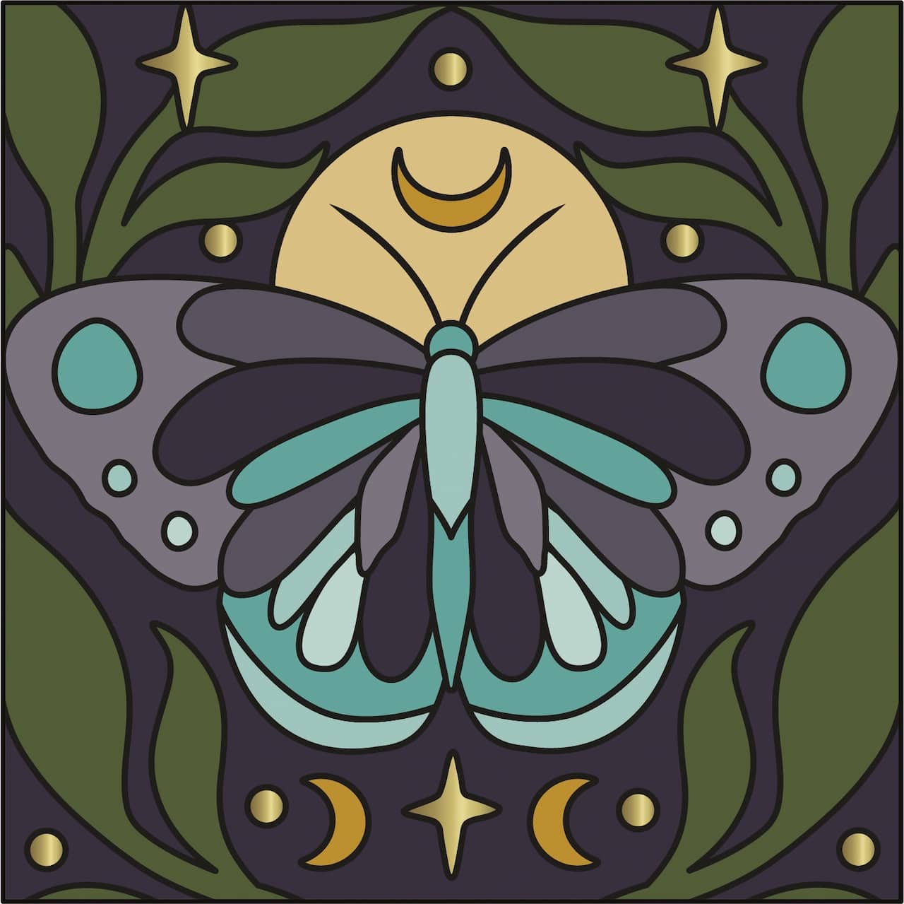 Mini Spring Moth Canvas Painting Kit by Craft Smart®